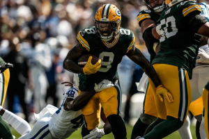 Sem Jordan Love, Packers VENCE o Colts no Lambeau Field.